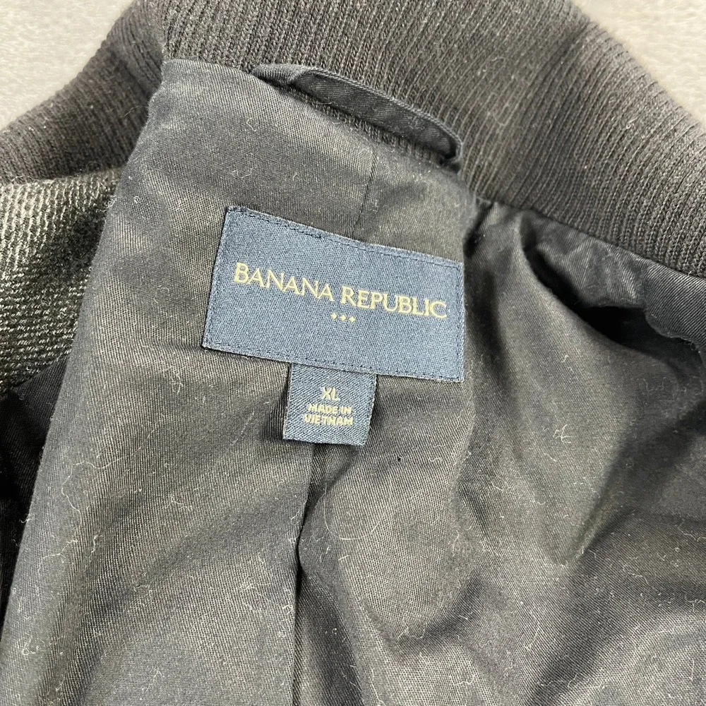 BR Wool Blend Jacket XL Grey Herringbone Field Coat  Winter Peacoat Classic